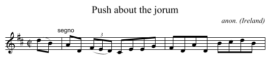 Push about the jorum - staff notation
