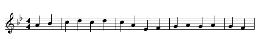 Put On Your Old Grey Bonnet - staff notation