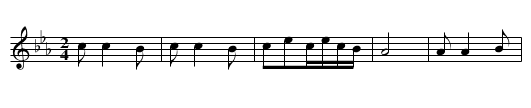 Qing jiang he - staff notation