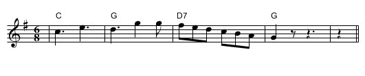 Quadreglia Napoletana - staff notation