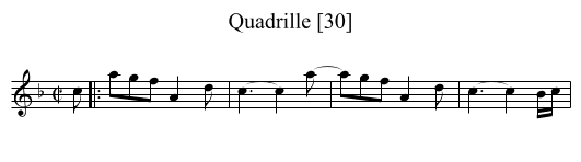Quadrille [30] - staff notation