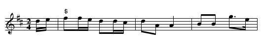 Quadrille Barwn Merthyr - staff notation