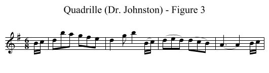 Quadrille (Dr. Johnston) - Figure 3 - staff notation