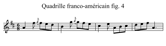 Quadrille franco-américain fig. 4 - staff notation