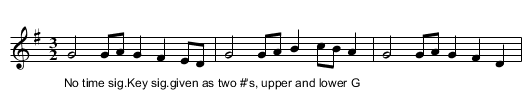 Quakers Hornpipe. JBa.36, The - staff notation