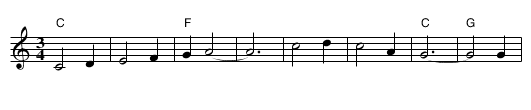 Quand j'ai bu deux verres - staff notation