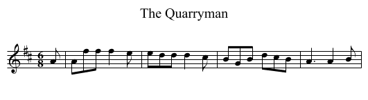 Quarryman, The  - staff notation
