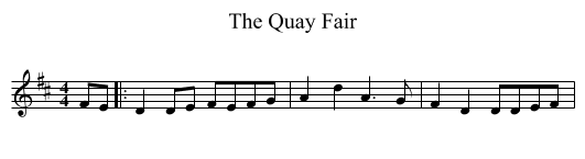 Quay Fair, The - staff notation