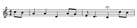 Queen Among the Heather - staff notation