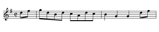 Queen Caroline. JHa.13 - staff notation