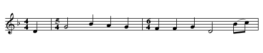 Queen Jane - staff notation