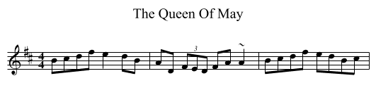 Queen Of May, The  - staff notation