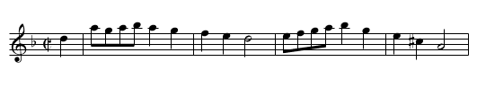 Queen of Spain's Sevil Orange. JJo6.139 - staff notation