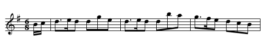 Queen of the May - staff notation