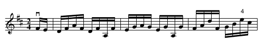 QUEEN OF THE WEST -- HORNPIPE - staff notation