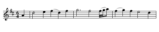 Queen's Jigg, The  - staff notation