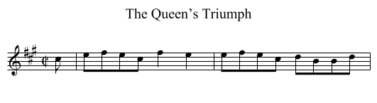 Queen’s Triumph, The - staff notation