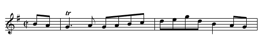 Queensburys Scots Measure - staff notation