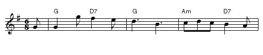 Quesnay (G) - staff notation