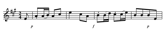 Quick March EHo.082 - staff notation