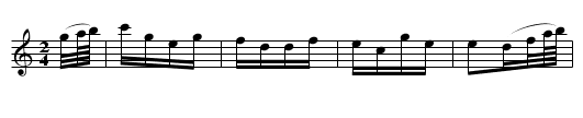 Quick March. JaW.210 - staff notation