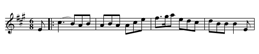 Quick March (Mahogany Shoals) - staff notation
