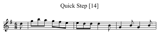 Quick Step [14] - staff notation