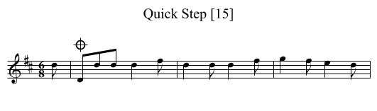 Quick Step [15] - staff notation