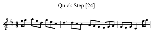 Quick Step [24] - staff notation