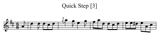Quick Step [3] - staff notation