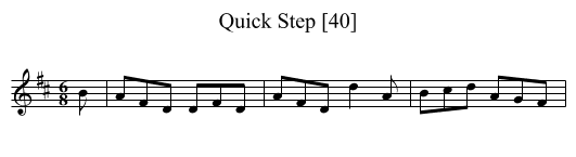 Quick Step [40] - staff notation