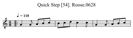 Quick Step [54]. Roose.0628 - staff notation