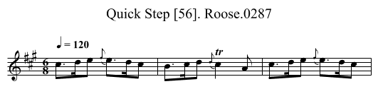 Quick Step [56]. Roose.0287 - staff notation
