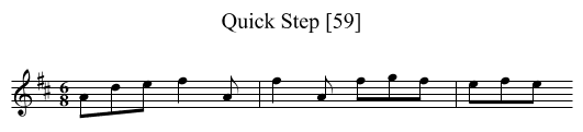 Quick Step [59] - staff notation