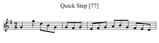 Quick Step [77] - staff notation