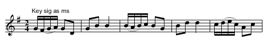Quick Step JBut.358, A - staff notation
