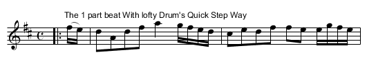 Quick Step. JBut.555, A - staff notation