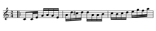 QUICK STEP No. 4. - staff notation