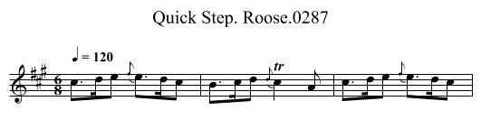 Quick Step. Roose.0287 - staff notation
