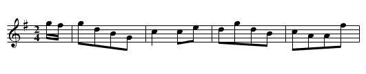 Quick Step to the 44 Regment JBut.349 - staff notation