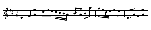 Quick Step - staff notation
