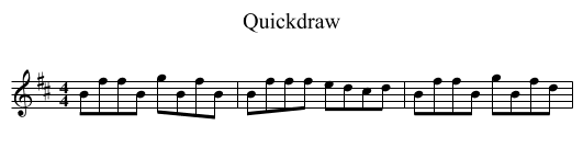 Quickdraw - staff notation