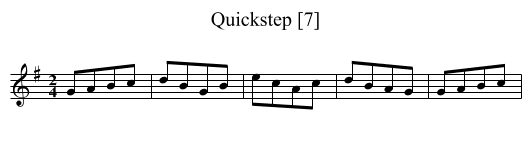Quickstep [7] - staff notation