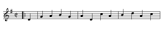 Quiet and snug. Ru1.018 - staff notation