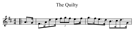 Quilty, The  - staff notation