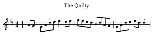 Quilty, The  - staff notation