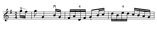 Quindaro -- hornpipe - staff notation