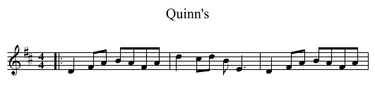 Quinn's - staff notation