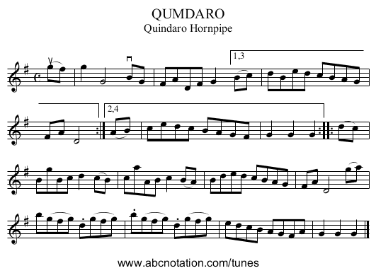 QUMDARO - staff notation