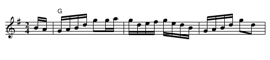 Rabbit in the Grass - staff notation